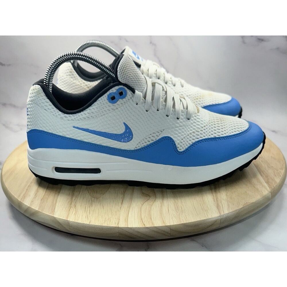Nike Air Max 1 G University Blue Spikeless Golf Shoes CI7576-101 Men's Size 8